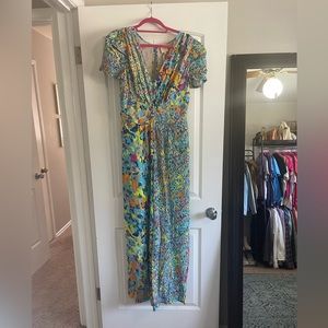 Brand New Anthropologie Plenty by Tracy Reese Puff-Sleeve Jumpsuit
